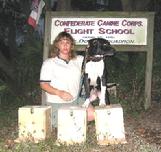 Here's Victoria Nettesheim, from Wisconsin, with her American Bulldog, Oynx who has just certified as a K-9 Detection Dog at Euro Pros K-9 Center.