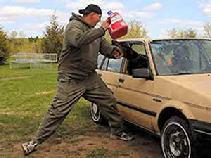 Fenris von Asgard defending against a "Car JacKing" on his way to winning the K-9 ProSports Personal Protection Trial in Michigan